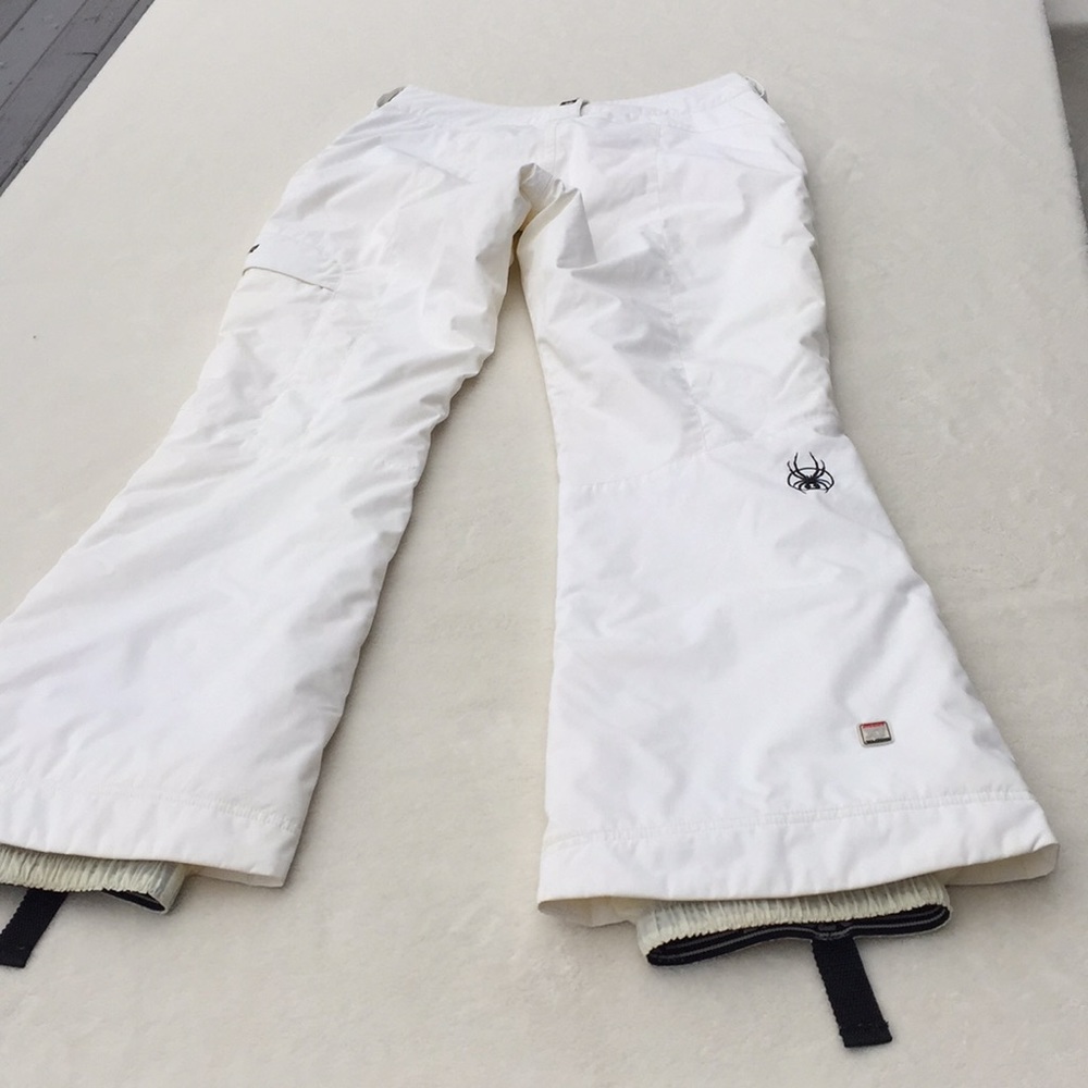 Spyder size 8 white snow pants